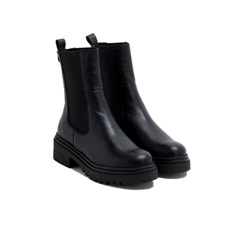 Botines Planos Mujer Porronet 4821 Negro