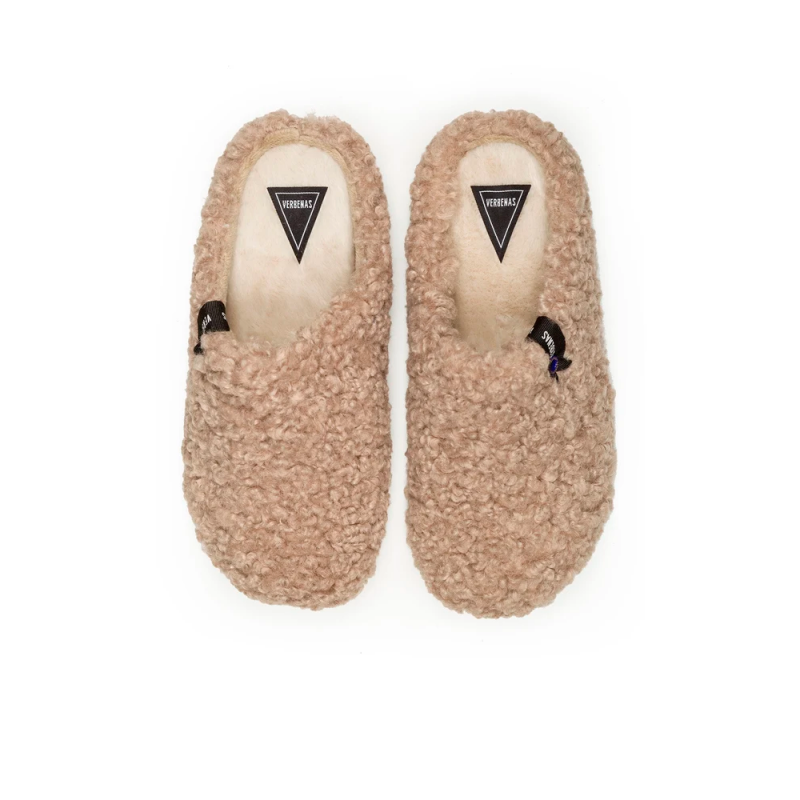 Zapatillas de Casa Mujer Verbenas York Camel