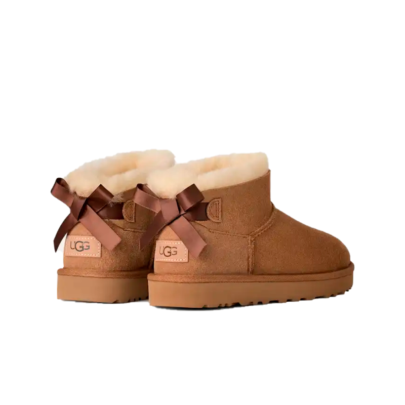 Botines Planos Mujer UGG W Ultra Mini Bailey Bow Cuero