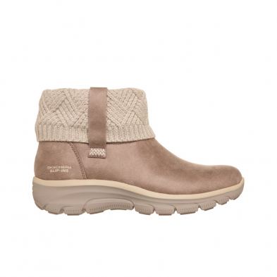 Botines Planos Mujer Skechers Easy Going - Cozy Weather 4 Taupe