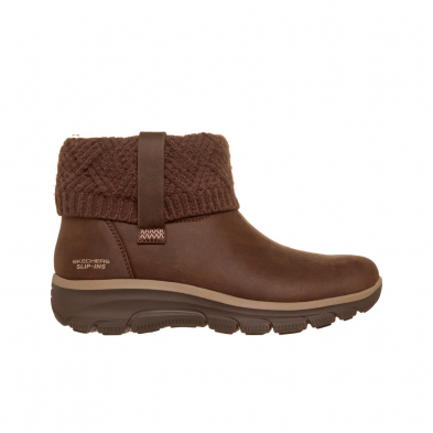 Botines Planos Mujer Skechers Easy Going - Cozy Weather 4 Marron