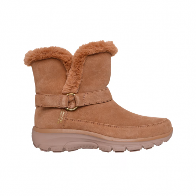 Botas Planas Mujer Skechers Easy Going - Dreamers Luxe Vis Cuero