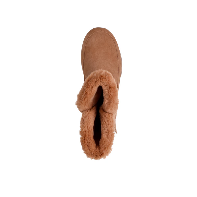 Botas Planas Mujer Skechers Easy Going - Dreamers Luxe Vis Cuero