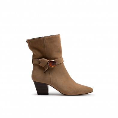 Botines Casual de Mujer MTNG ELODIE Beige 63802