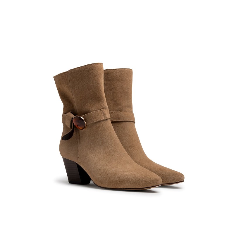 Botines Casual de Mujer MTNG ELODIE Beige 63802