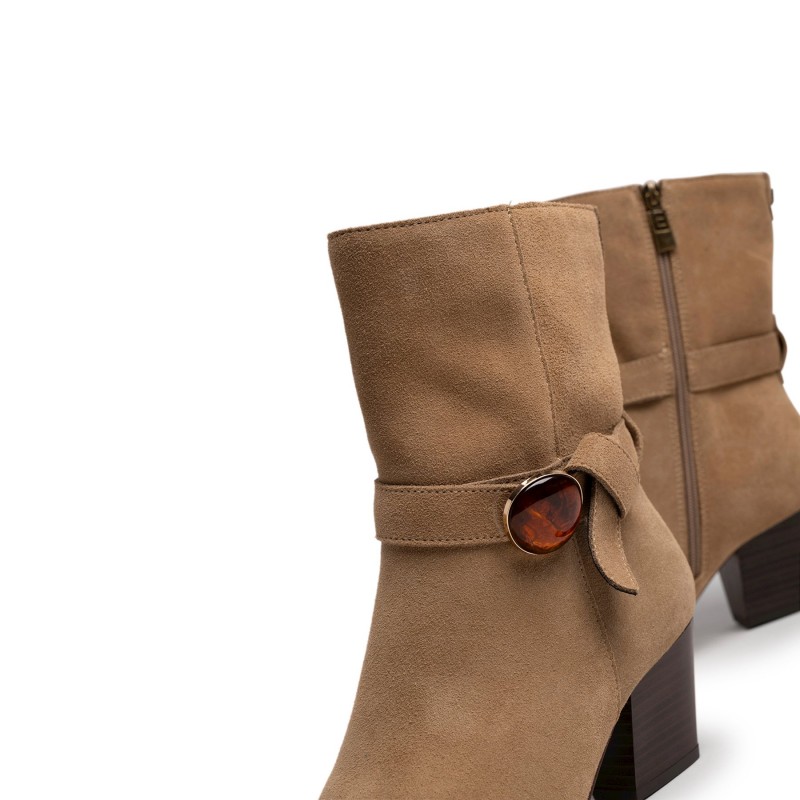 Botines Casual de Mujer MTNG ELODIE Beige 63802