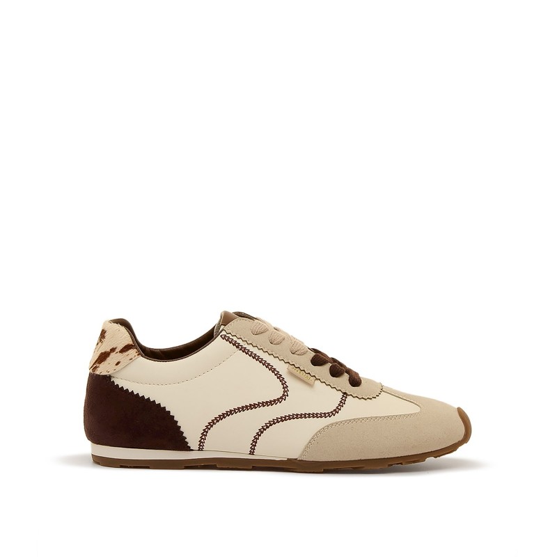 Deportivas Casual de Mujer MTNG JANET Beige 63554