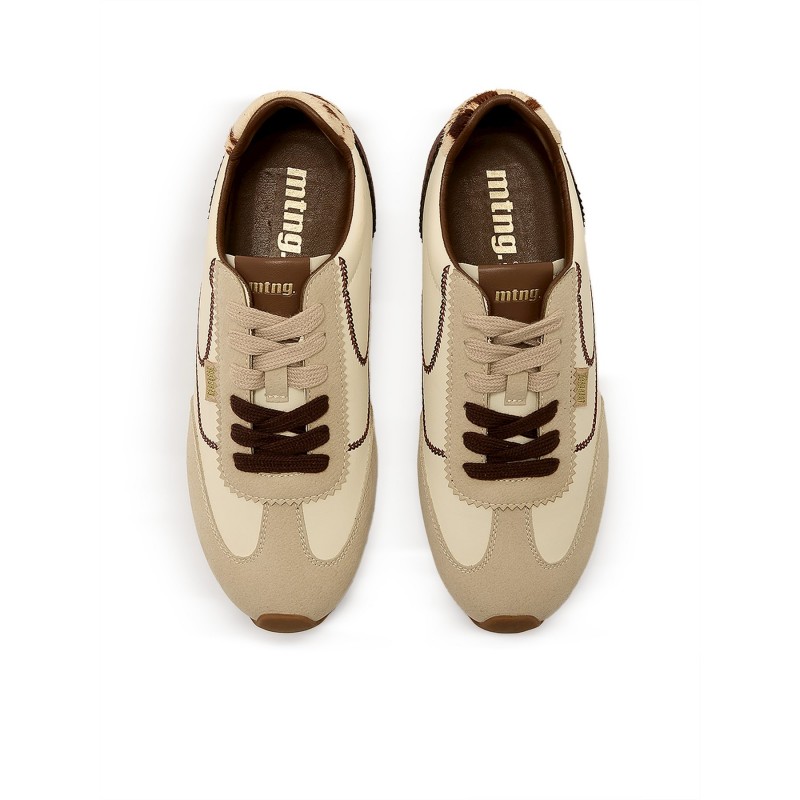 Deportivas Casual de Mujer MTNG JANET Beige 63554