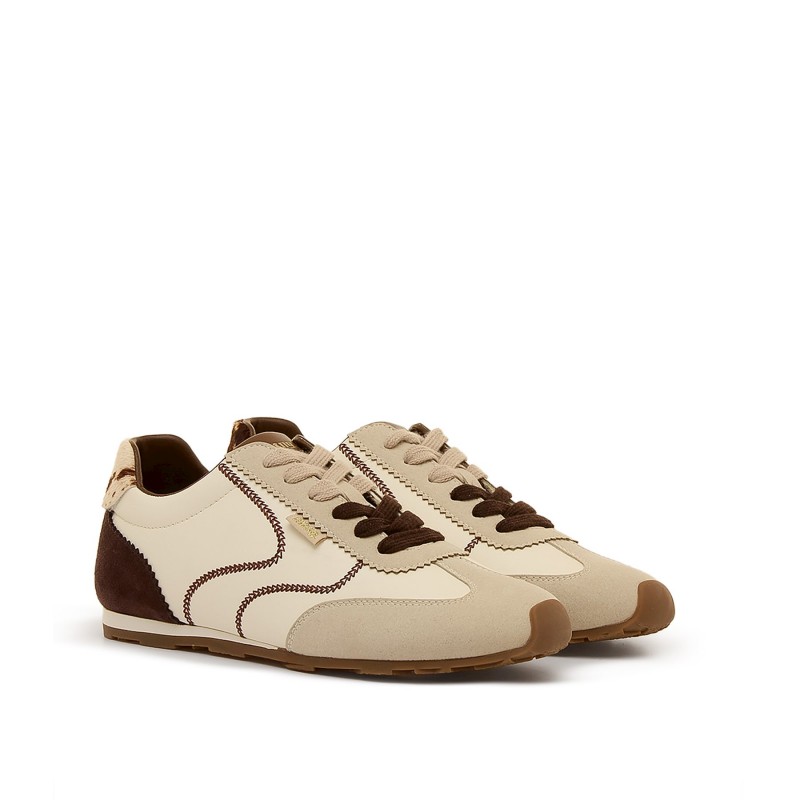 Deportivas Casual de Mujer MTNG JANET Beige 63554