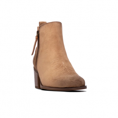 Botines de Tacón Mujer Refresh 176156 Beig