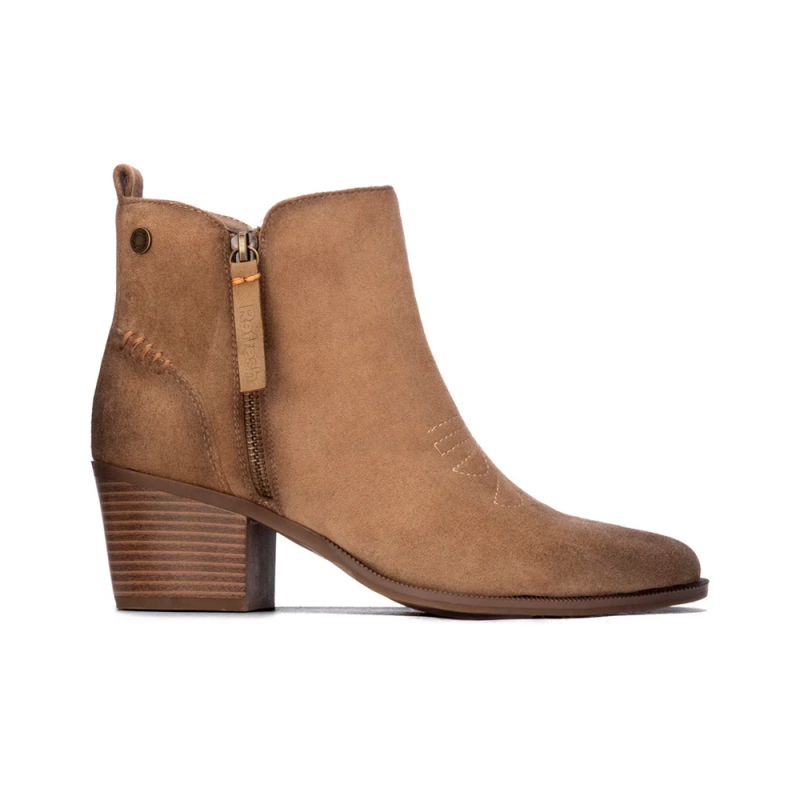 Botines de Tacón Mujer Refresh 176156 Beig