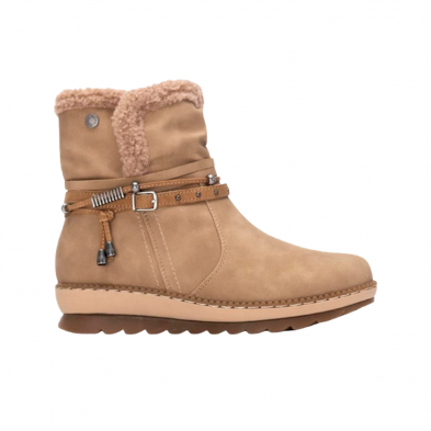 Botines Planos Mujer Refresh 173250 Beig