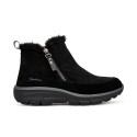 Botines Planos Mujer Skechers Easy Going - High Zip 2 Negro-Negro