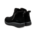 Botines Planos Mujer Skechers Easy Going - High Zip 2 Negro-Negro