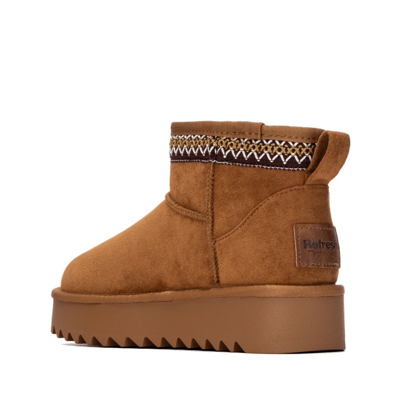 BotÍn de mujer REFRESH 176017 Camel