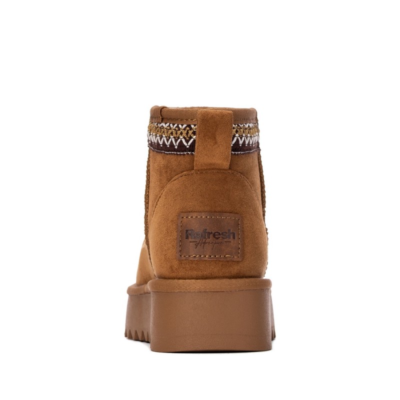 BotÍn de mujer REFRESH 176017 Camel