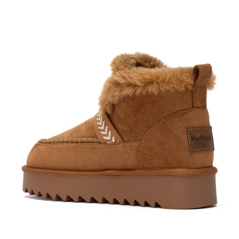 BotÍn de mujer REFRESH 176019 Camel