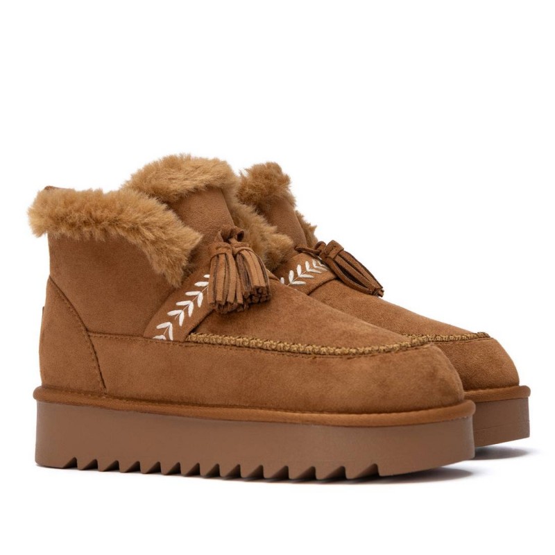 BotÍn de mujer REFRESH 176019 Camel