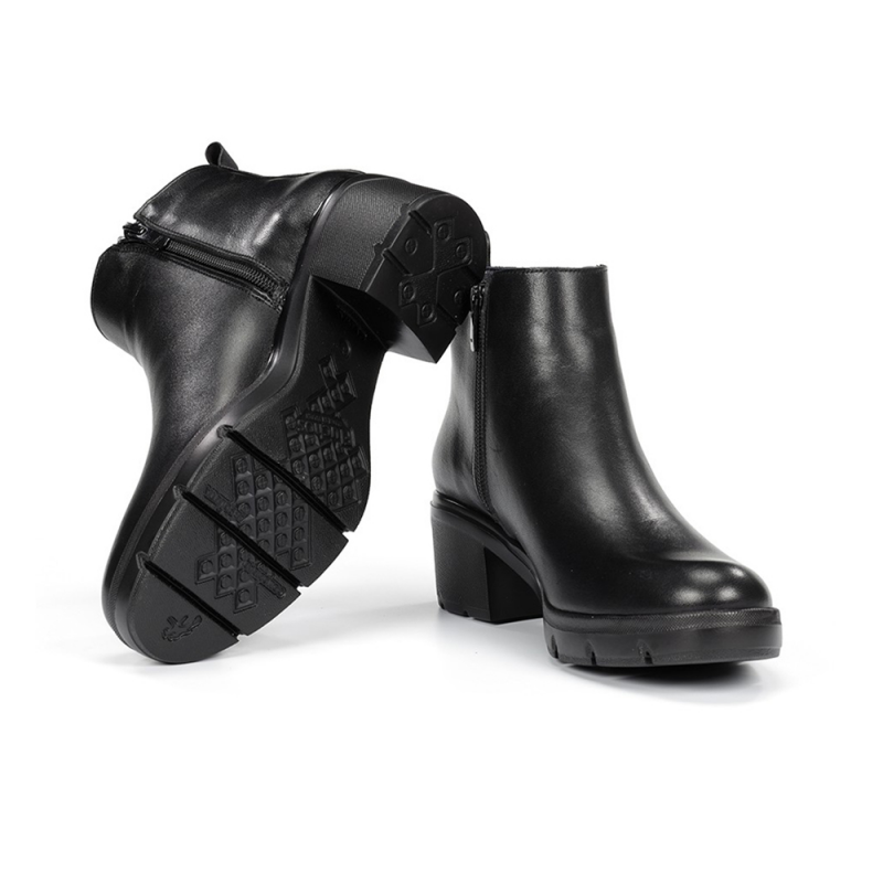 Botines de Tacón Mujer Fluchos F2109 Negro