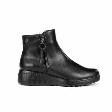 Botines Planos Mujer Fluchos F2100 Negro