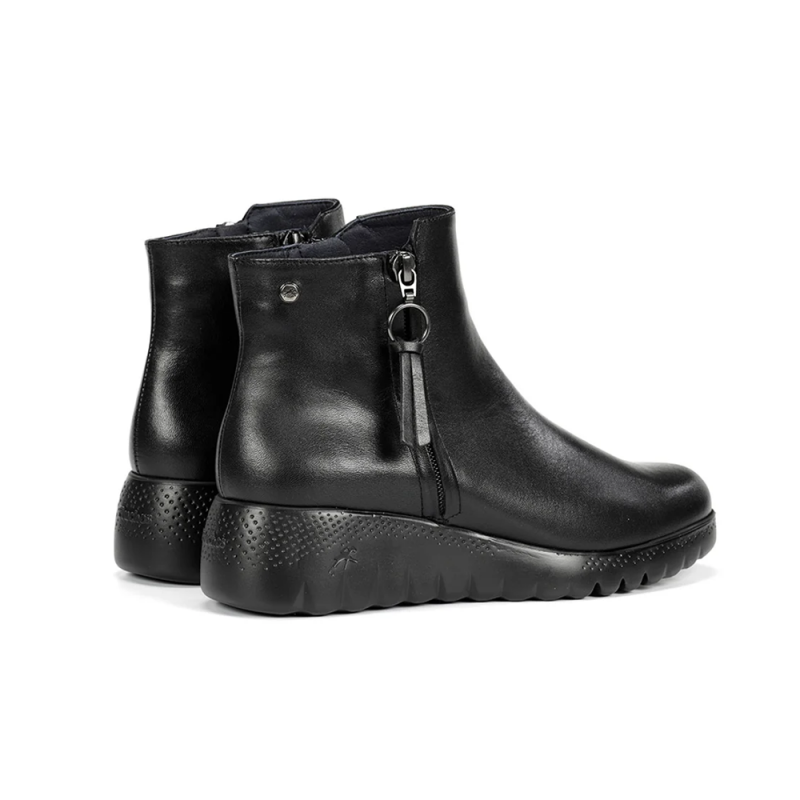 Botines Planos Mujer Fluchos F2100 Negro