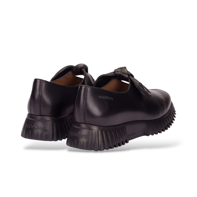 Zapatos Planos Mujer Wonders 4421 Negro