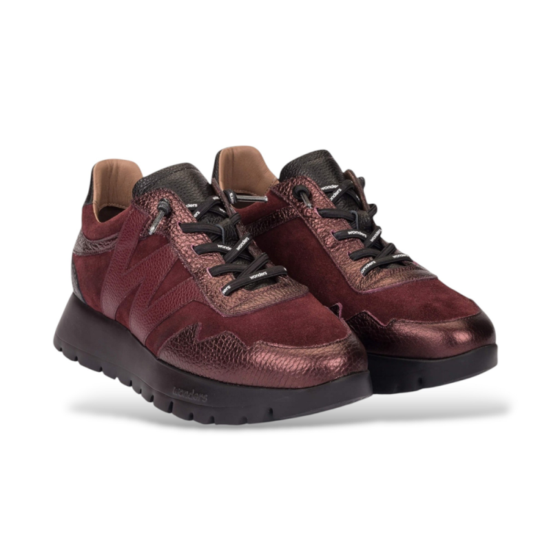 Sneakers Mujer Wonders 24110 Burdeos