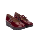 Zapatos Planos Mujer Wonders 33362 Burdeos
