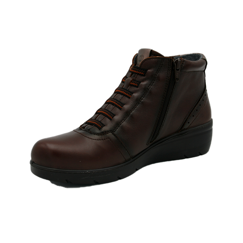 Botines Planos Mujer Laura Azaña 26847 Cuero