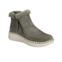 Botines Planos Mujer Skechers Wilshire Blvd - Fresh Zip Verde