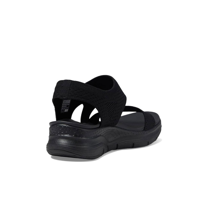 Sandalias Planas Mujer Skechers 119458 Negro