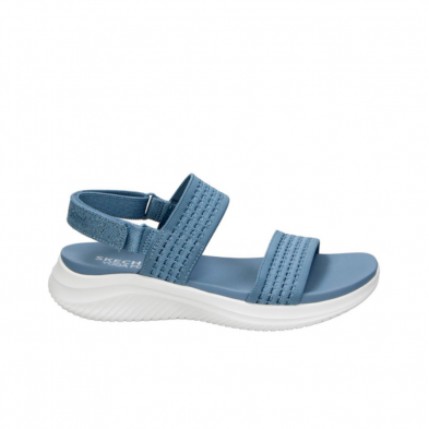Sandalias Planas Mujer Skechers Ultra Flex 3.0 All About U Celeste
