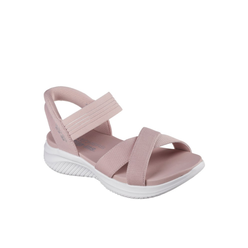 Sandalias Planas Mujer Skechers 119975 Rosa