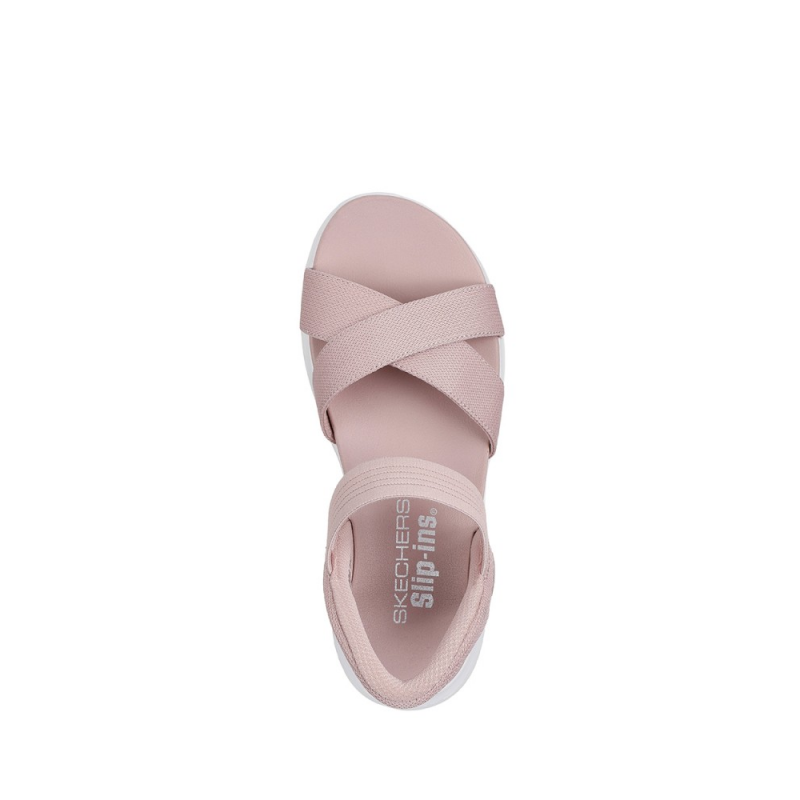 Sandalias Planas Mujer Skechers 119975 Rosa