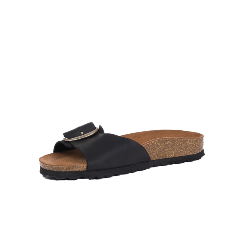Sandalias Planas Mujer Inter-Bios 7220 Negro