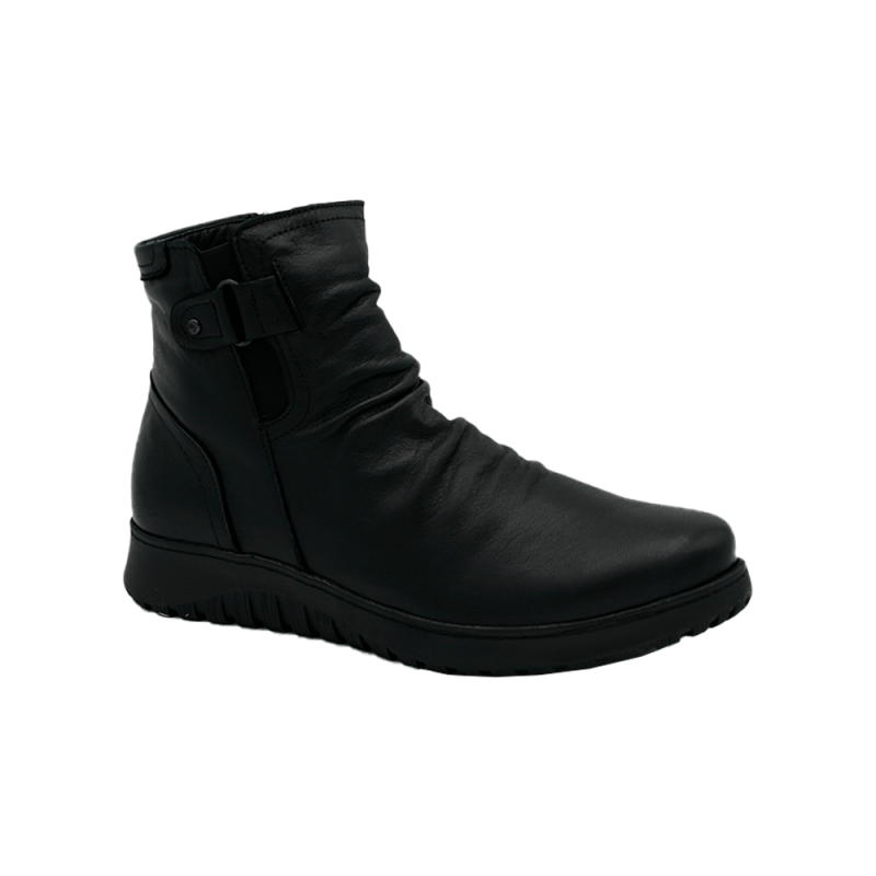 Botines Planos Mujer 48 Hrs 5203 Negro