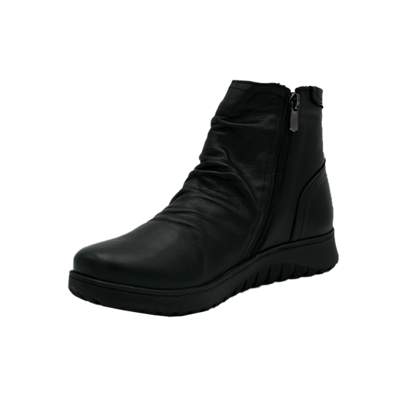 Botines Planos Mujer 48 Hrs 5203 Negro