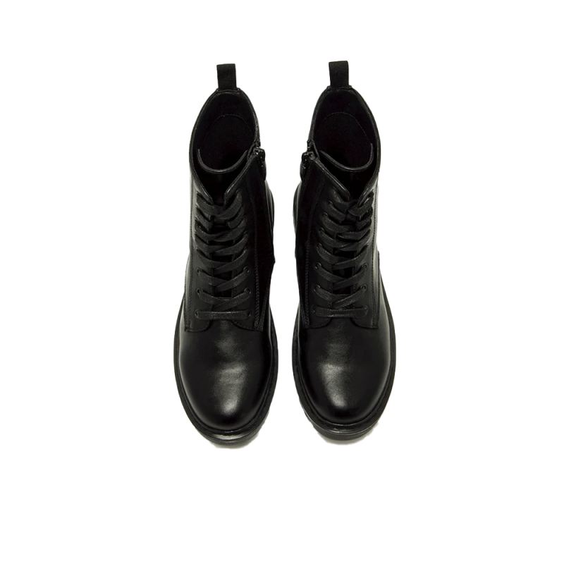 Botines Planos Mujer Mustang Storm Low Negro
