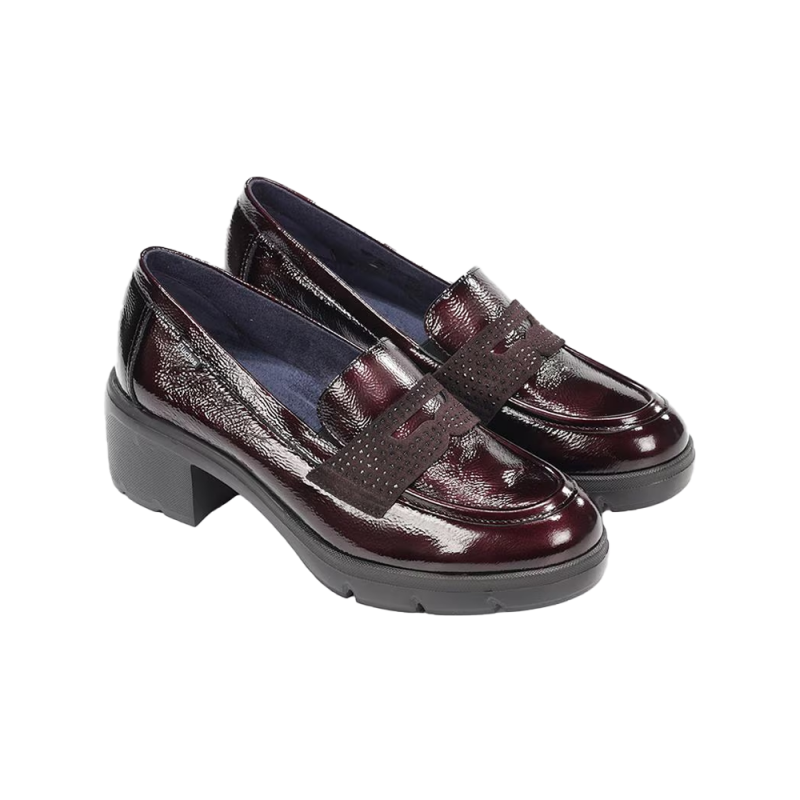 Mocasines Mujer Fluchos F2517 Burdeos