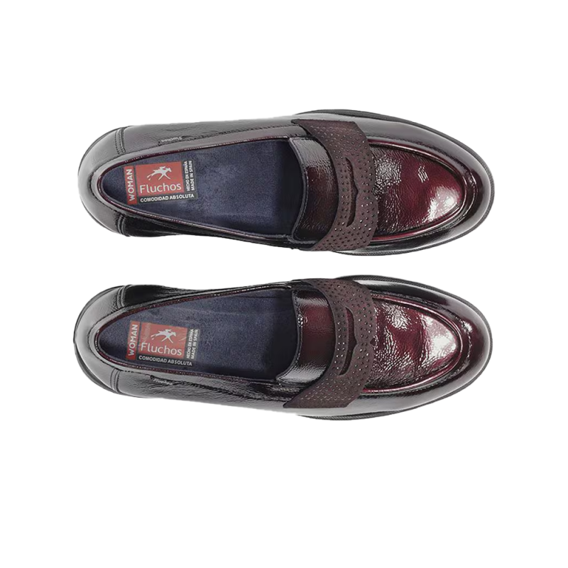 Mocasines Mujer Fluchos F2517 Burdeos