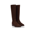 Botas Planas Mujer Wonders 1808 Moka