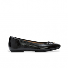 Bailarinas Mujer Fitflop Delicato Bow Textured Patent Negro