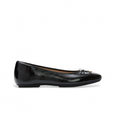 Bailarinas Mujer Fitflop Delicato Bow Textured Patent Negro