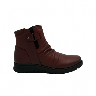 Botines Planos Mujer 48 Hrs 5203 Burdeos