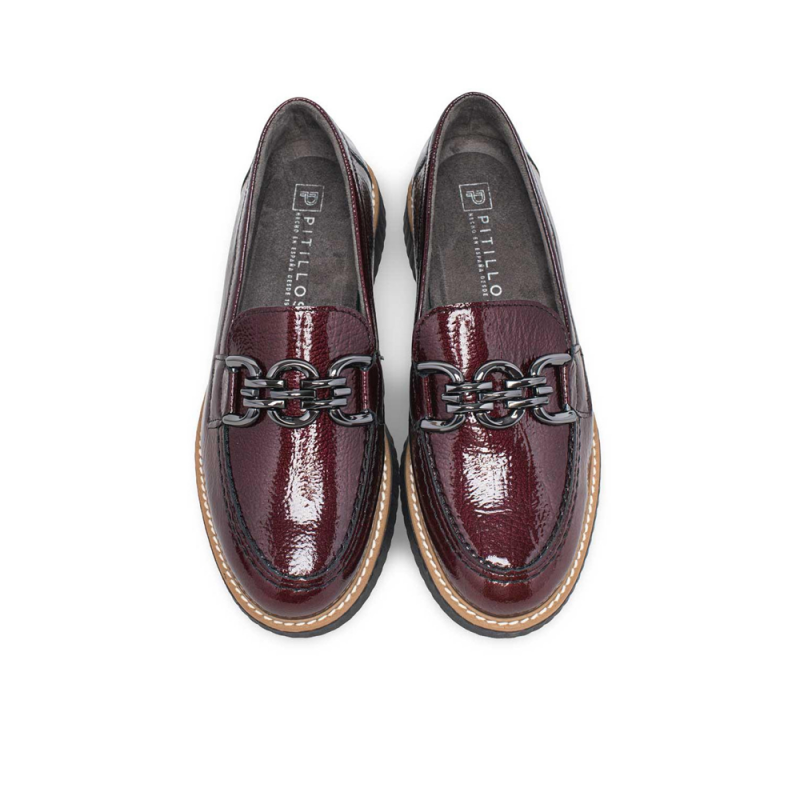 Mocasines Mujer Pitillos 11550 Burdeos
