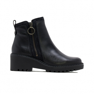 Botines Planos Mujer Porronet 4866 Negro
