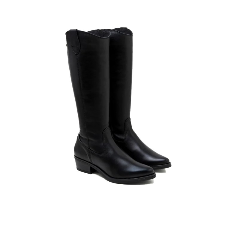 Botas Planas Mujer Porronet 4844 Negro