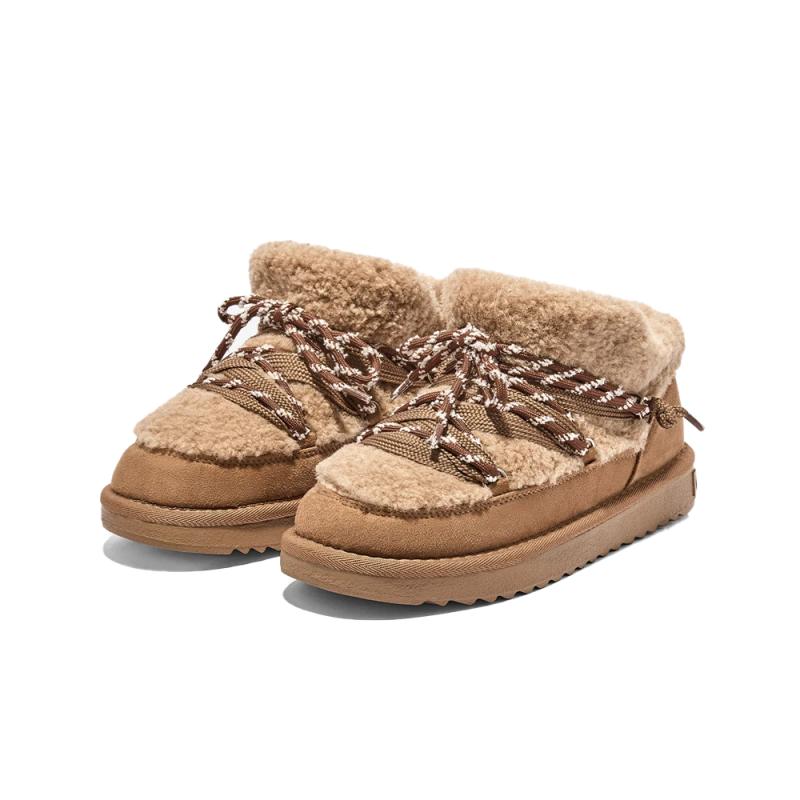 Botines Planos Mujer D.franklin Nordic Lite Sherpa Camel