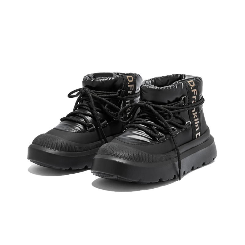 Botines Planos Mujer D.franklin Nordic Foam Bomb Taupe Negro