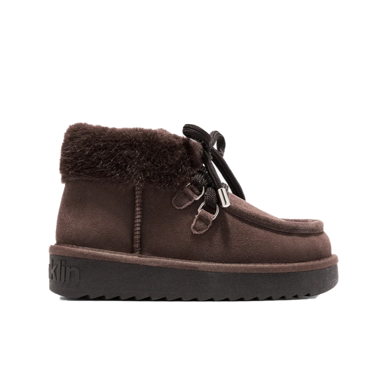 Botines Planos Mujer D.franklin Nordic Mid Fur Marron